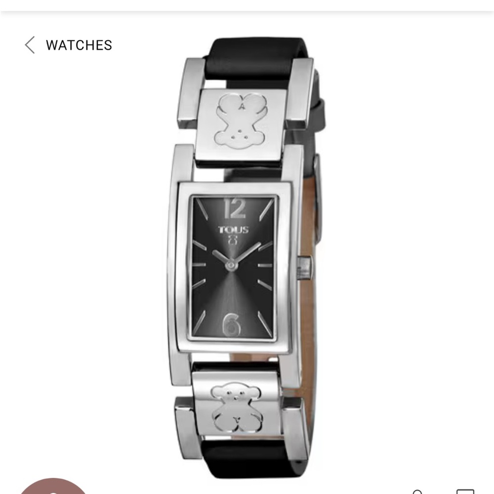 Tous Silver and Black Watch